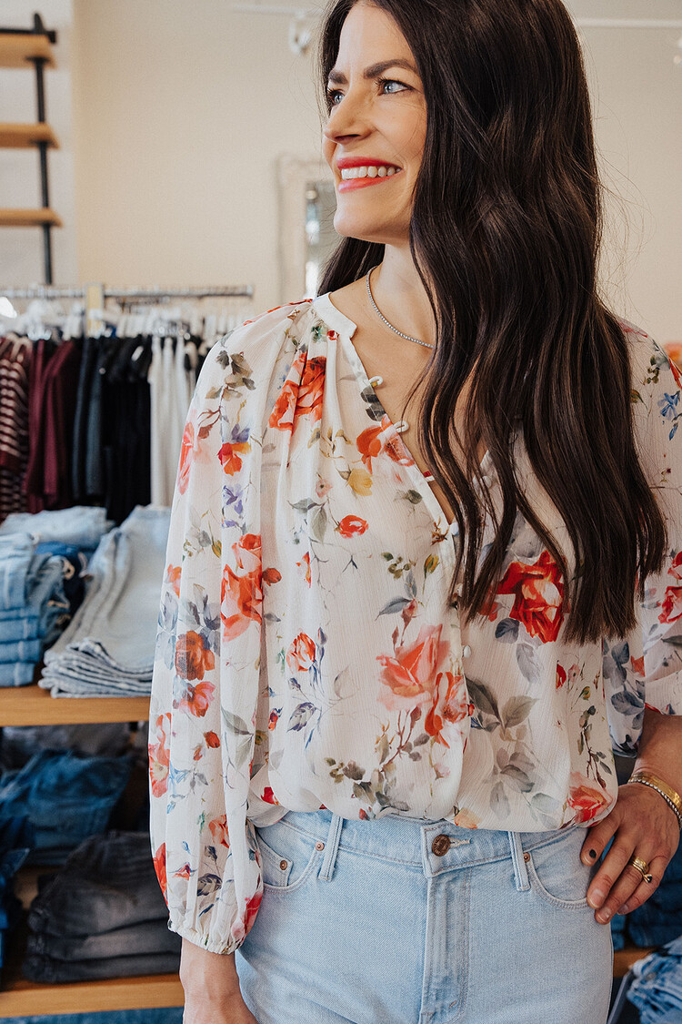 L'AGENCE TEAGAN DOLMAN SLV BLOUSE