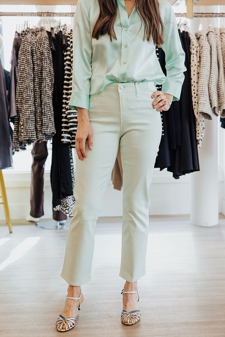 L'AGENCE TATI COATED CROP MICRO BOOT