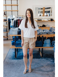 VINCE MID RISE HEMP SHORT