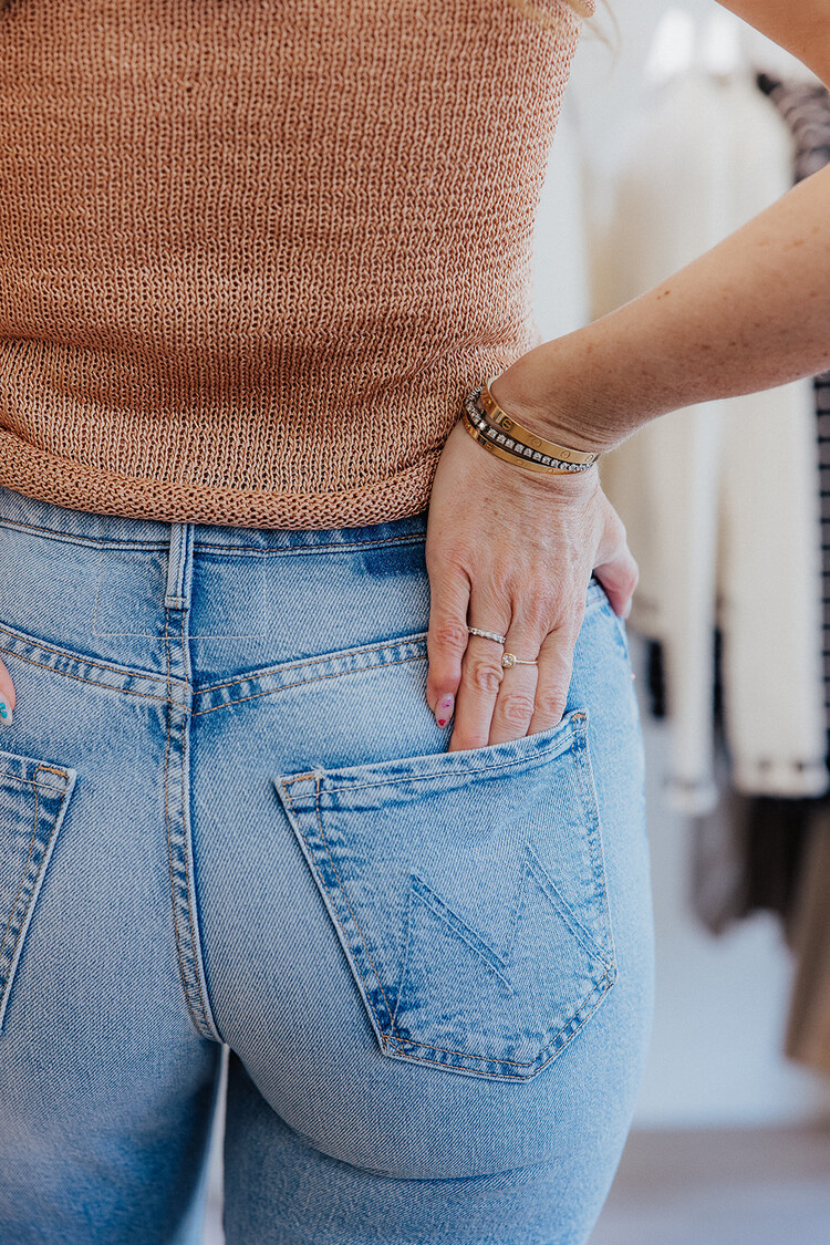 MOTHER DENIM LASSO SNEAK