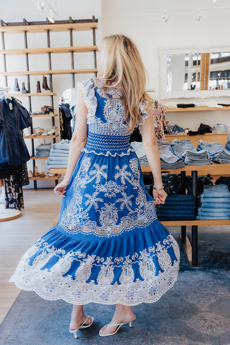 FARM RIO  RICHELIEU MAXI DRESS