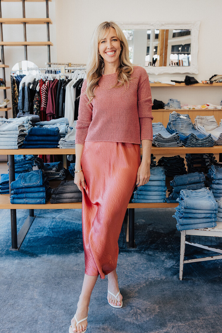 VINCE MAXI BIAS SLIP DRESS