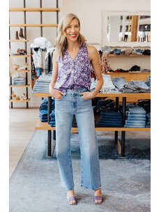 CINQ À SEPT JESSIE HYDRANGEA TOP