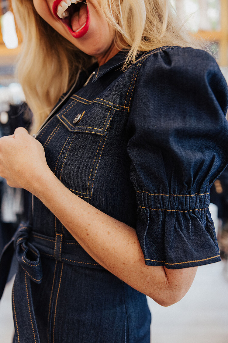 CINQ À SEPT HOLLY DENIM DRESS