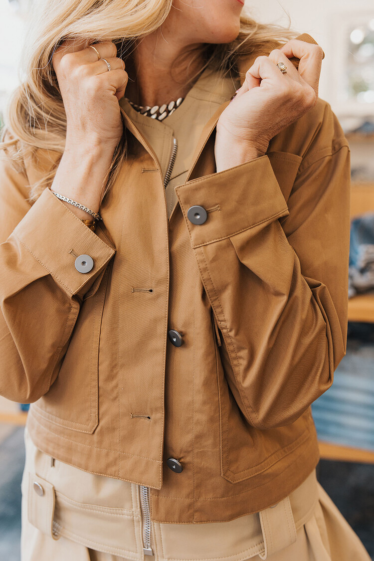 THEORY CROP WORK JACKET