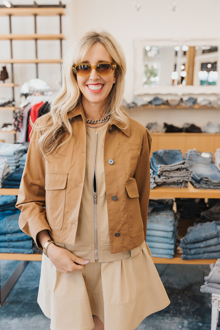 THEORY CROP WORK JACKET