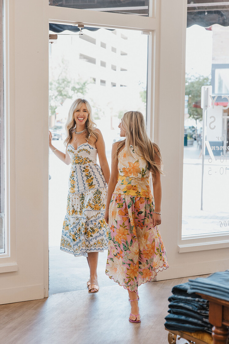 FARM RIO GUARAGARDEN MIDI DRESS