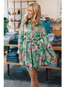 L'AGENCE VIRLEN TIERED SHIRT DRESS