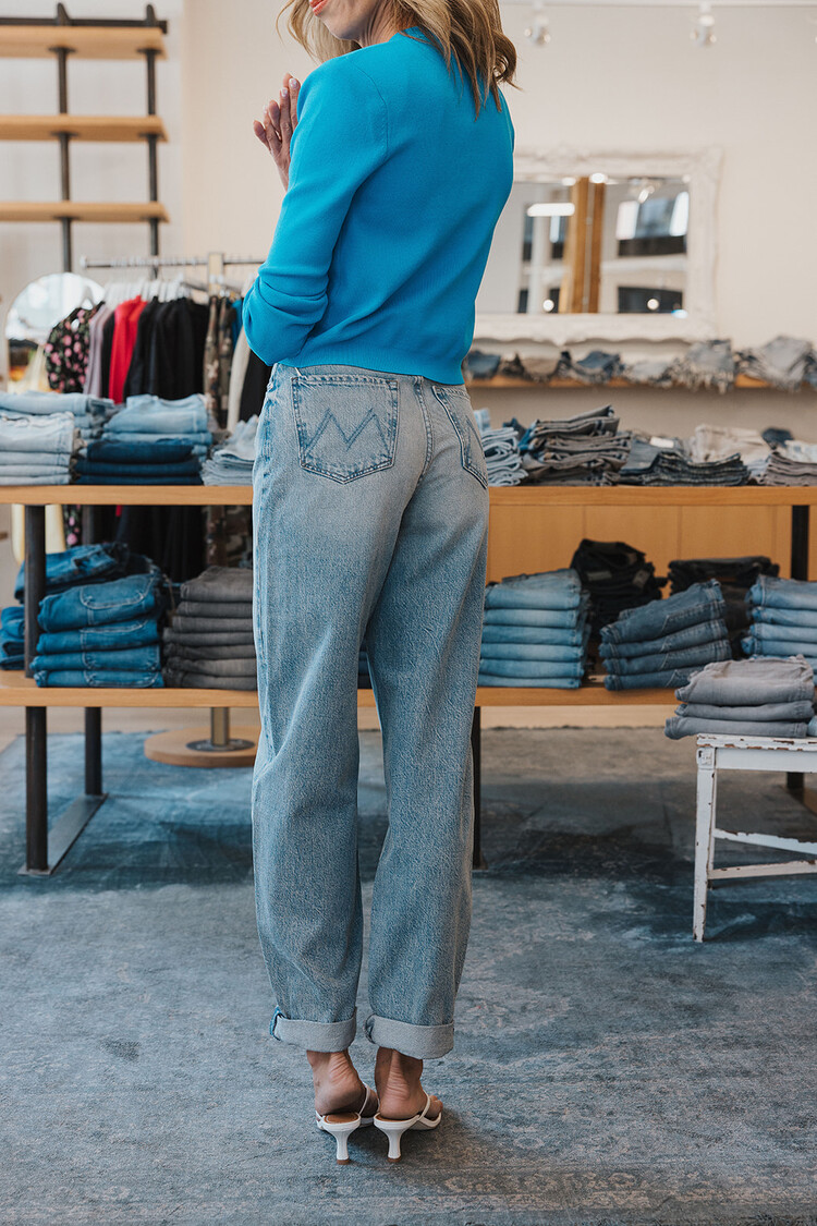 MOTHER DENIM FANGIRL BUTTON SKIMP CUFF