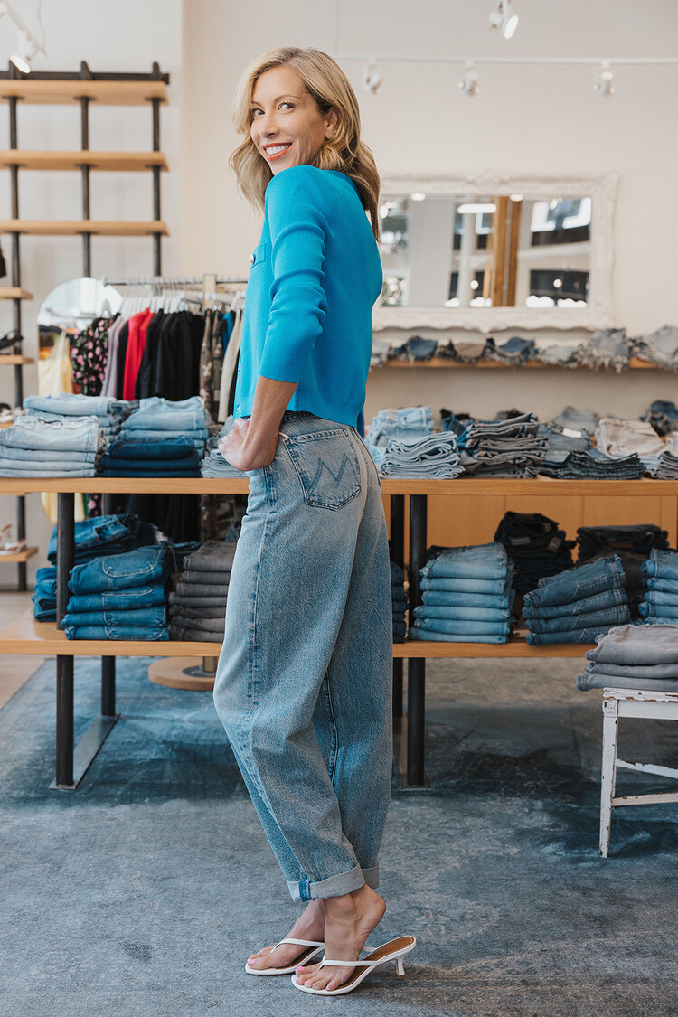 MOTHER DENIM FANGIRL BUTTON SKIMP CUFF