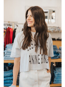 ANINE BING JOHNNY CROPPED TEE