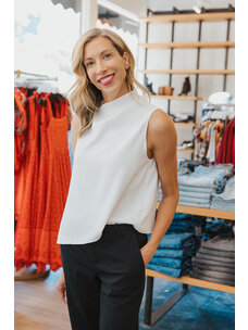 VINCE A-LINE ASYMETRICAL DRAPED TOP