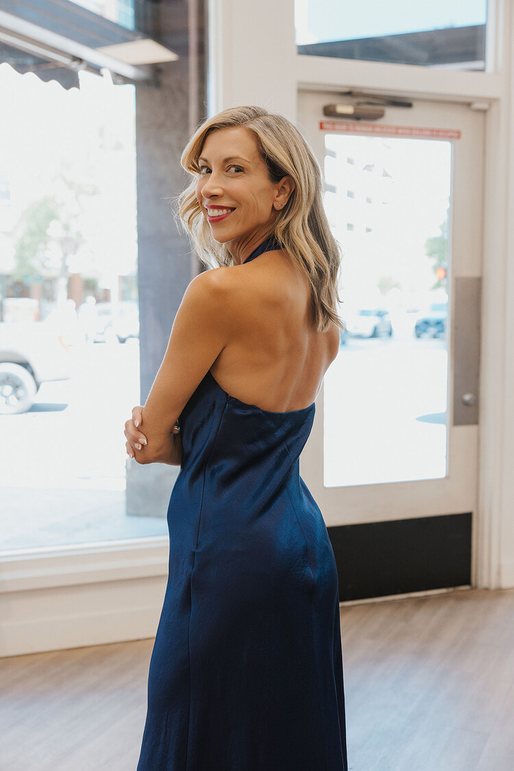 VINCE  COWL NECK MAXI DRESS