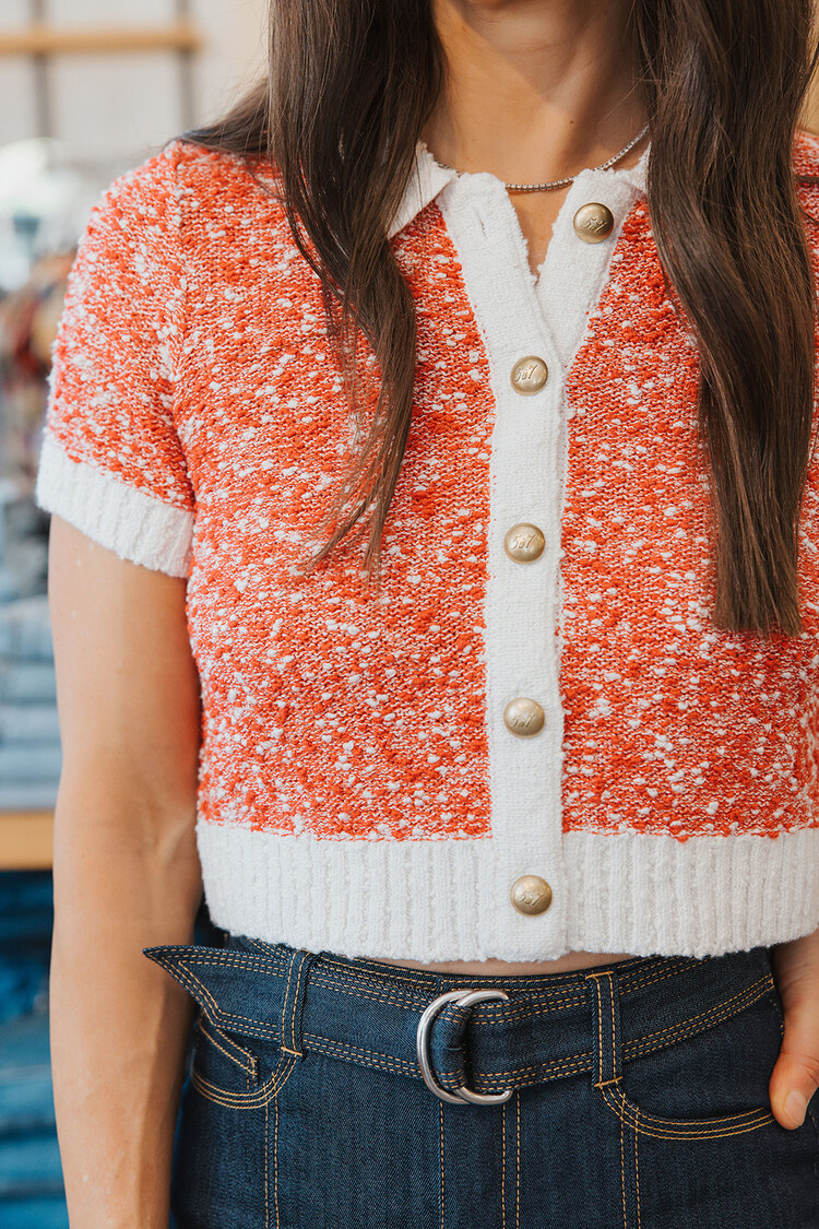 CINQ À SEPT ADALEE CROPPED CARDIGAN