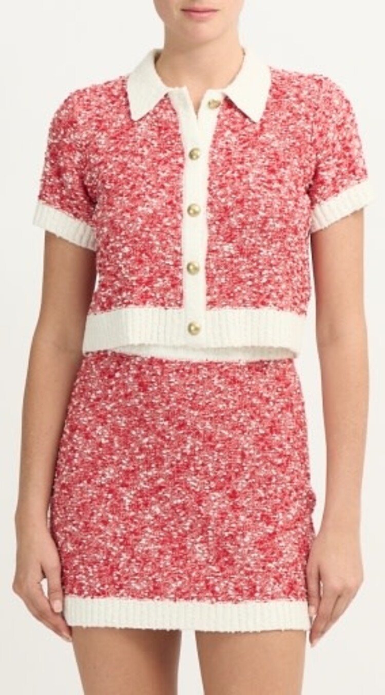 CINQ À SEPT ADALEE CROPPED CARDIGAN- final sale