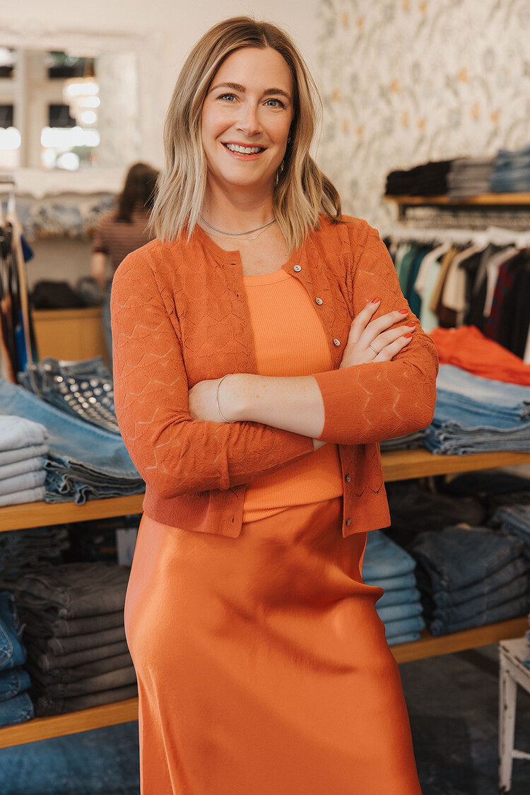 VINCE  LACE STITCH CARDIGAN