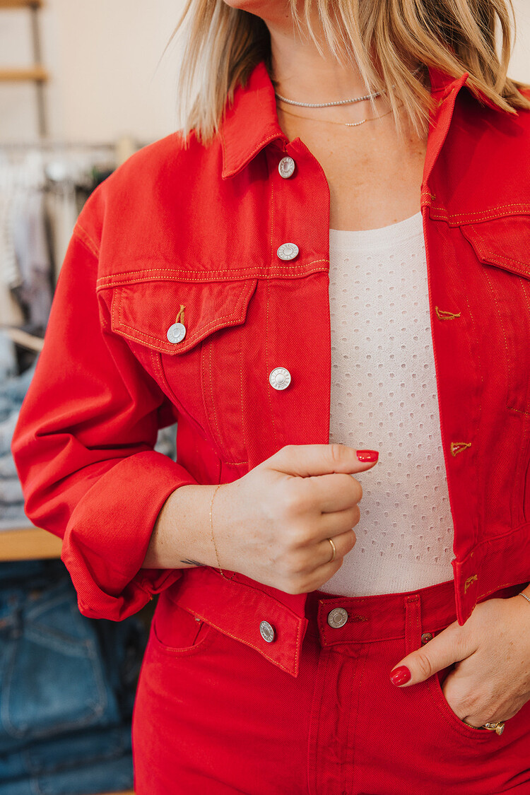 AGOLDE  TWIST JEAN IN TOMATO