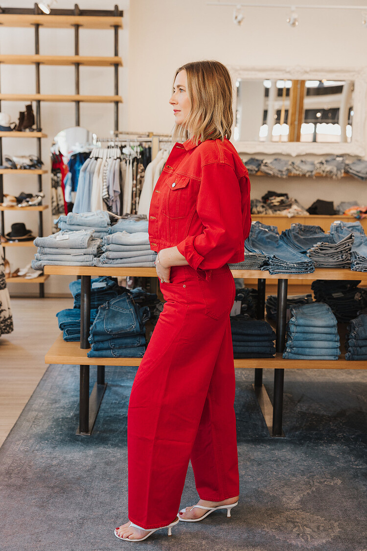 AGOLDE  TWIST JEAN IN TOMATO