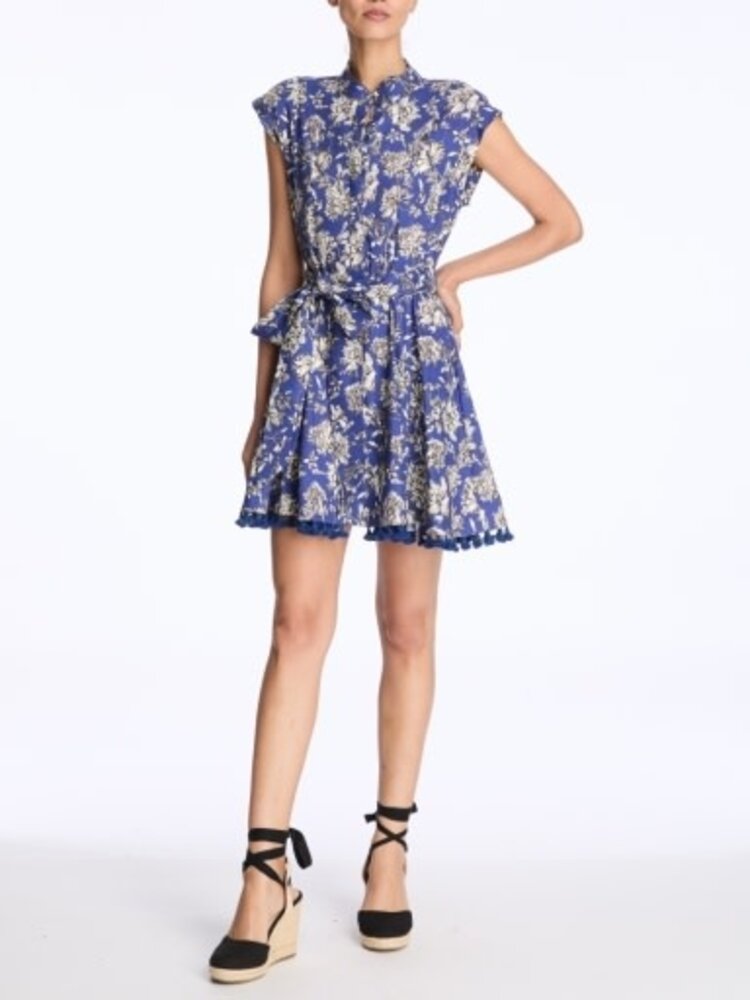 ALICE + OLIVIA LUCY CUFFED MINI SHIRT DRESS- final sale
