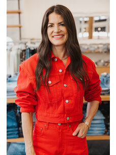 AGOLDE RADLEY JACKET IN TOMATO