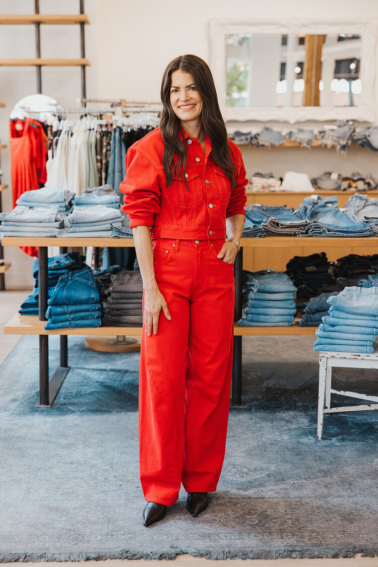 AGOLDE RADLEY JACKET IN TOMATO