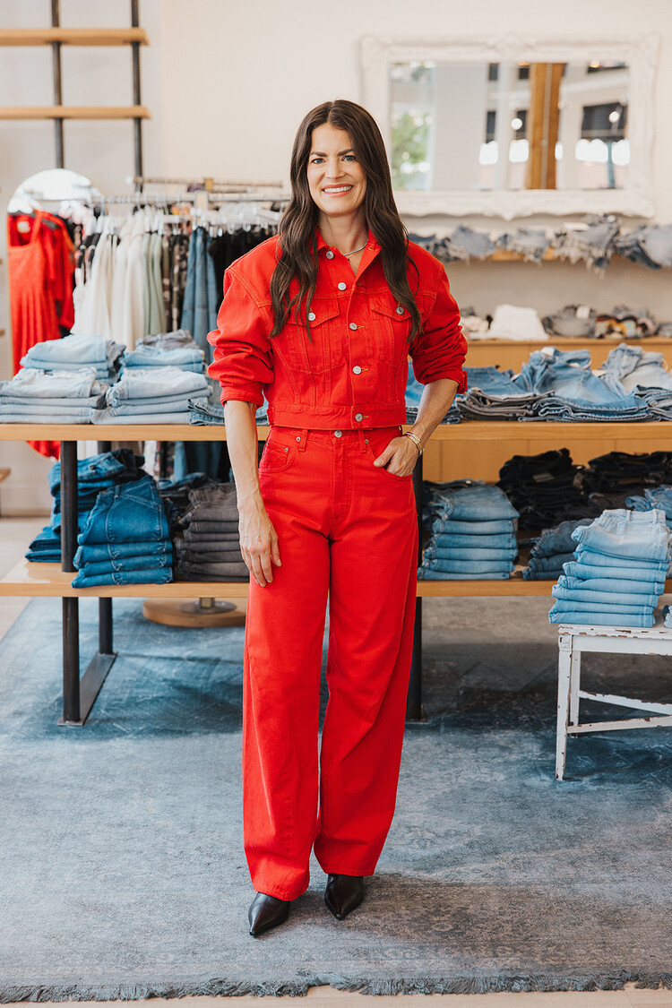 AGOLDE RADLEY JACKET IN TOMATO