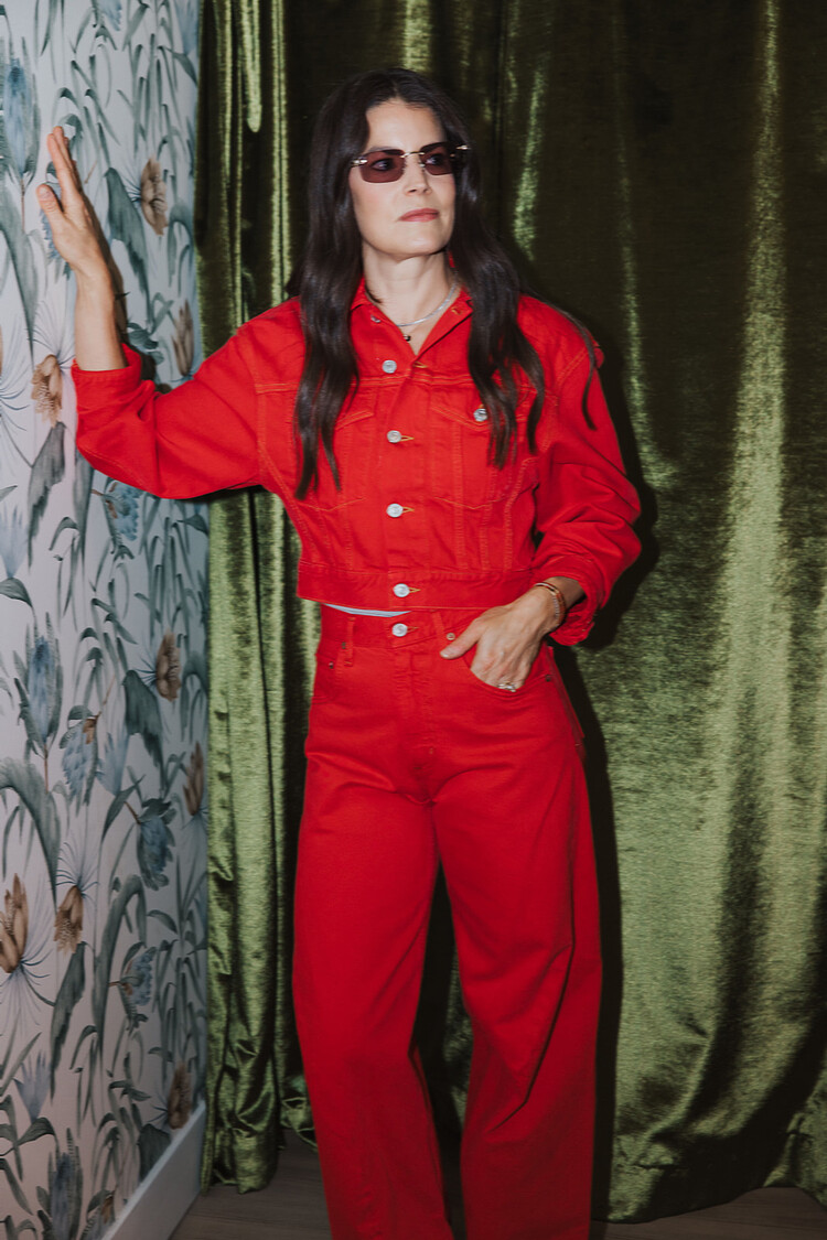 AGOLDE RADLEY JACKET IN TOMATO