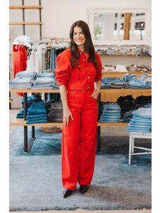 AGOLDE TWIST JEAN IN TOMATO