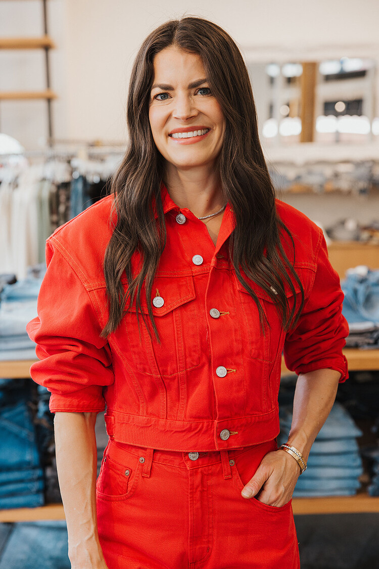 AGOLDE  TWIST JEAN IN TOMATO