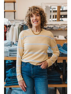 LESET JAMES STRIPE CLASSIC CREW