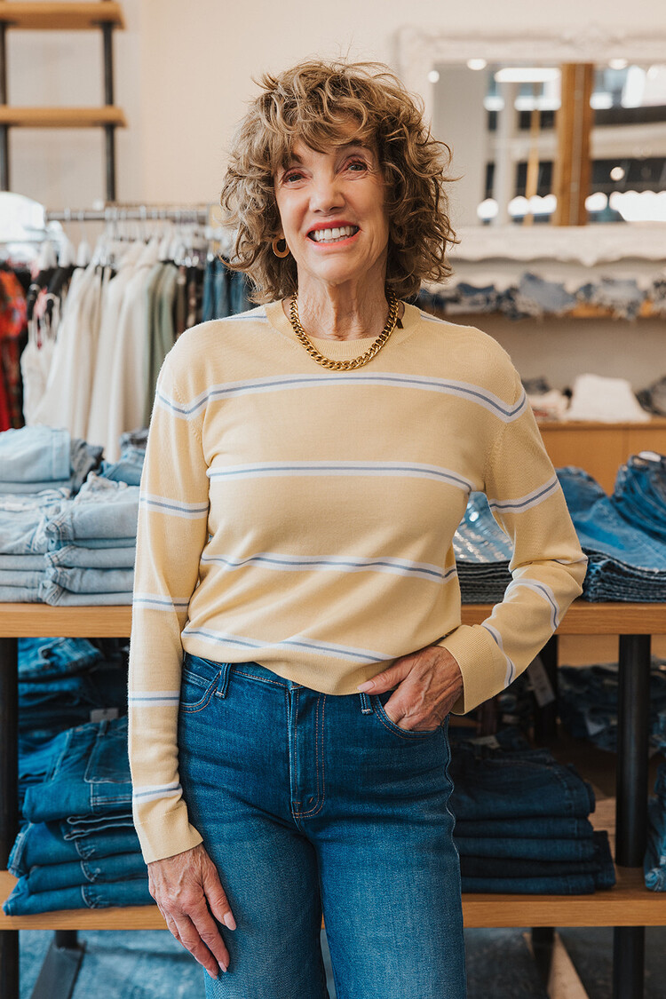 LESET  JAMES STRIPE CLASSIC CREW