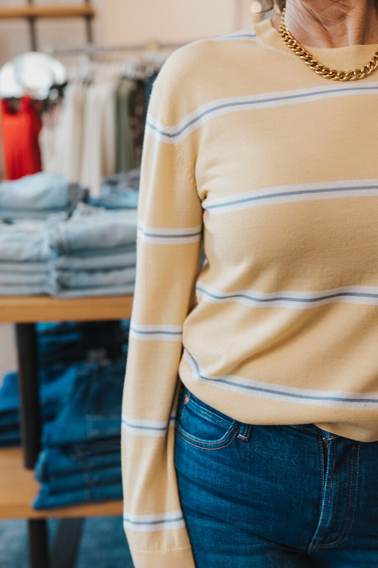 LESET  JAMES STRIPE CLASSIC CREW