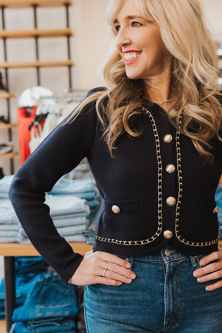 CINQ À SEPT STRUCTURED BENOITE CARDIGAN