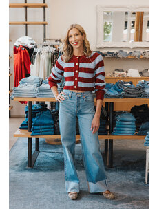 RE/DONE HIGH RISE WIDE LEG CUFF