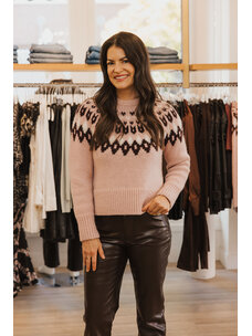 VERONICA BEARD ANNE FAIRISLE PULLOVER SWEATER