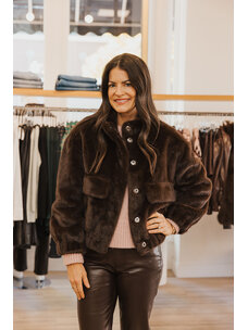 ba&sh PAROS FAUX FUR COAT