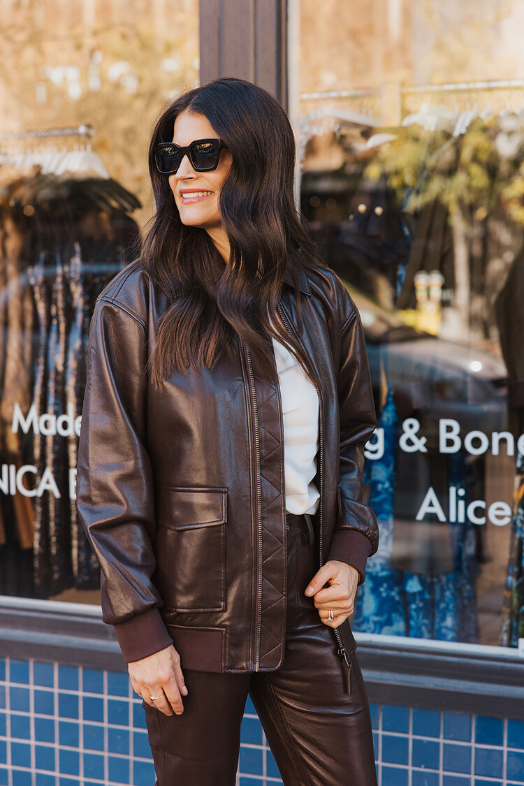 ANINE BING BRUNO RECYCLED LEATHER PANT