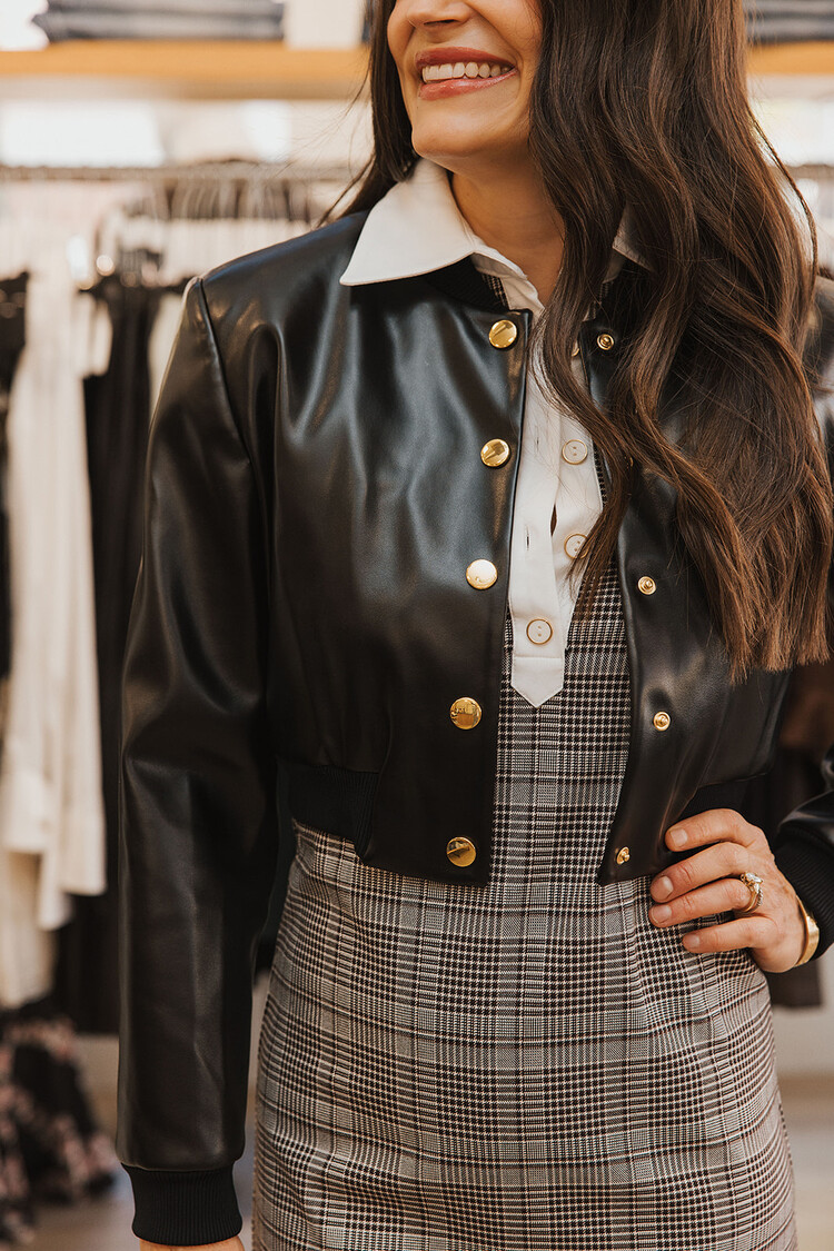 ALICE + OLIVIA DARBY COLLARED PATCH POCKET MINI DRESS