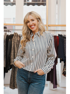 ANINE BING ESSIE CROPPED SHIRT