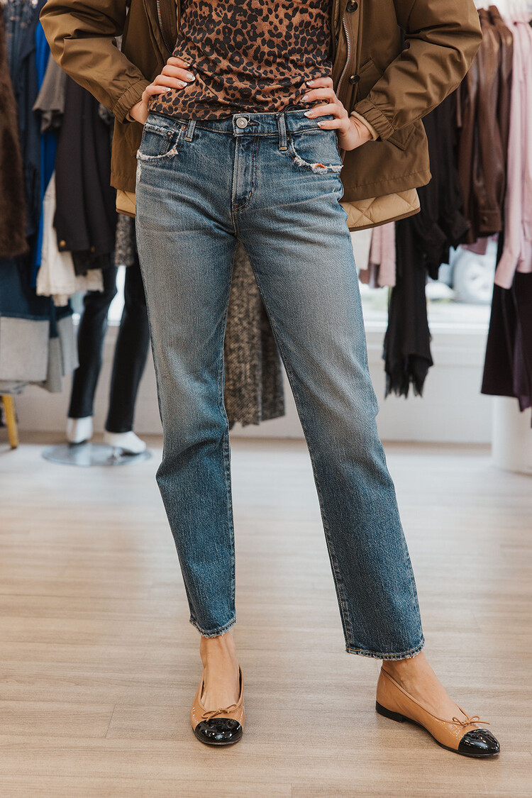 MOUSSY DENIM  ENSLEY SLIM STRAIGHT JEAN