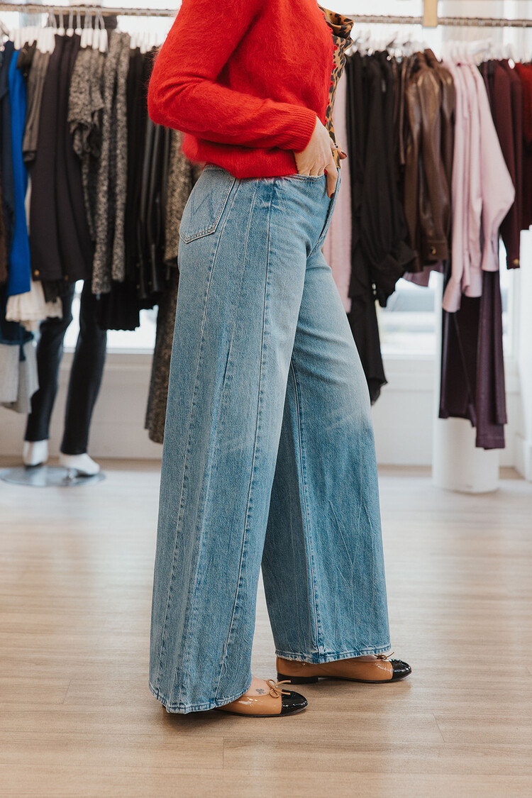 MOTHER DENIM  PIPE DREAM BUTTON SNEAK