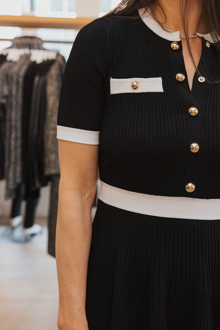 SIMKHAI  ASTORIA S/S MINI DRESS