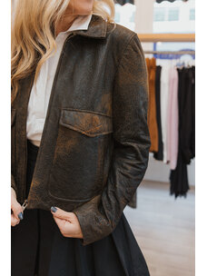 SIMKHAI SAGE LEATHER JACKET