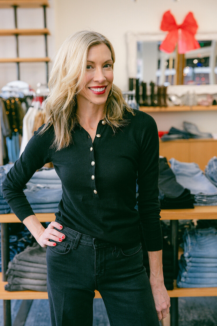 L'AGENCE  STERLING COLLARED SWEATER