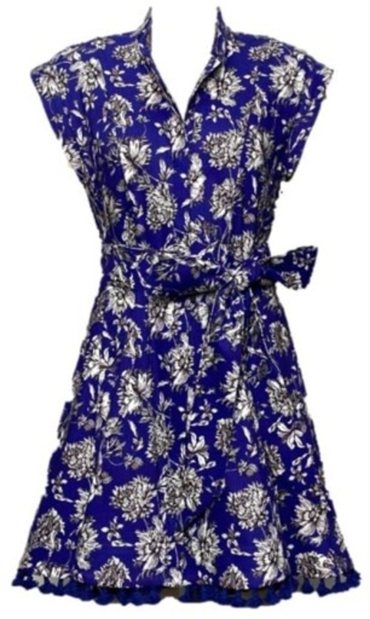 ALICE + OLIVIA LUCY CUFFED MINI SHIRT DRESS- final sale