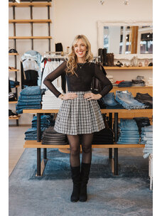 ALICE + OLIVIA CHARA TWEED MINI DRESS