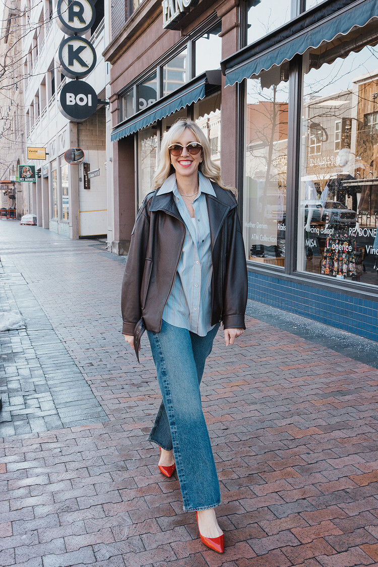 VINCE  STRIPE BUTTON DOWN SHIRT