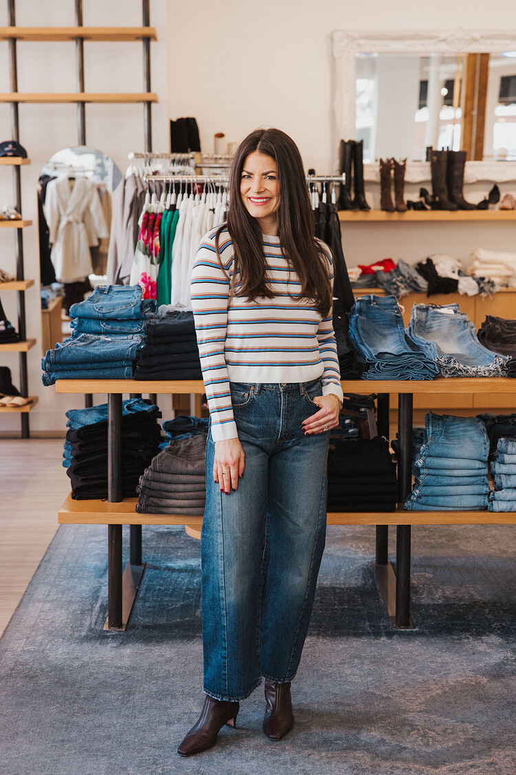 LESET JAMES STRIPE CLASSIC CREW