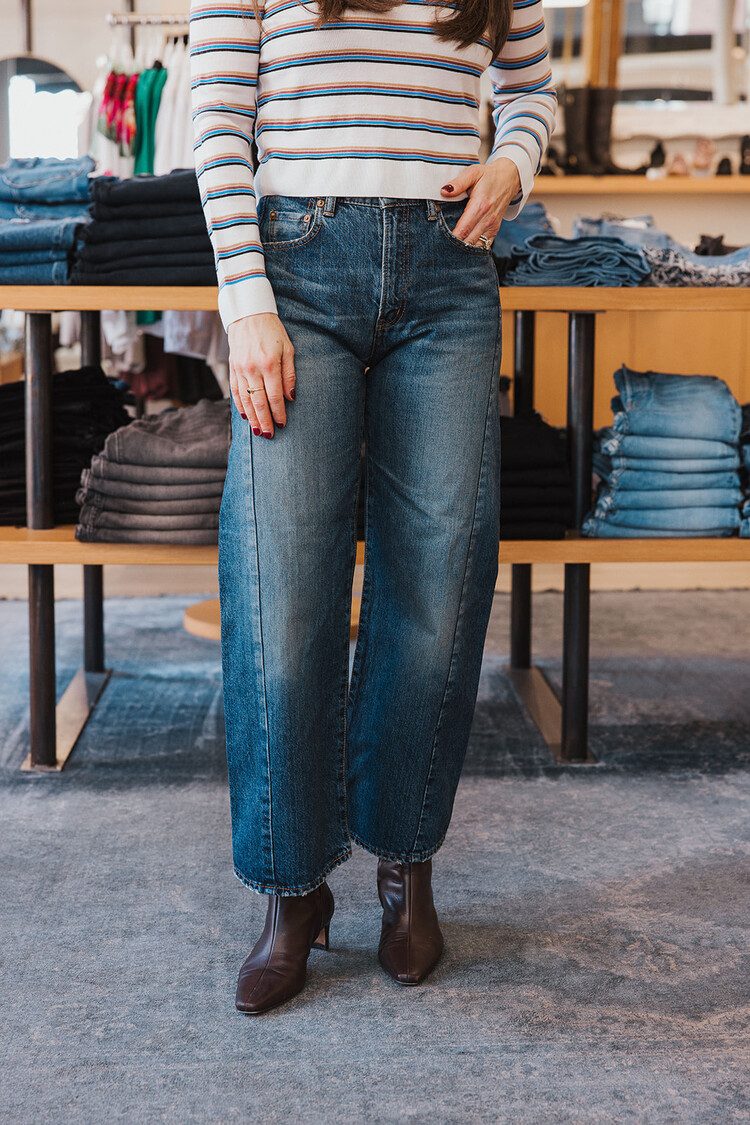 MOUSSY DENIM  HARLEM SIDE LINECOCOON JEAN