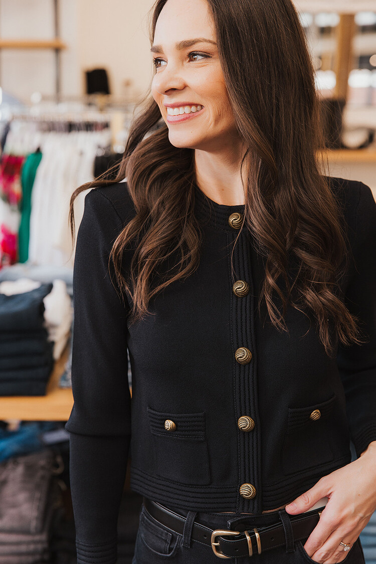 L'AGENCE  PATSY CROP CREW CARDI